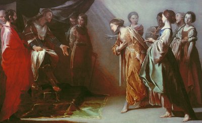 Esther and Ahasuerus by Bernardo Cavallino